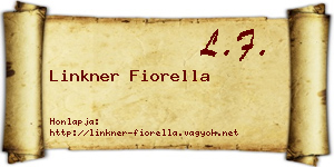 Linkner Fiorella névjegykártya